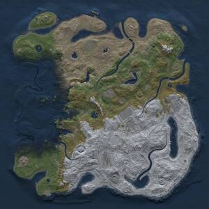 Thumbnail Rust Map: Procedural Map, Size: 4500, Seed: 1955114554, 16 Monuments