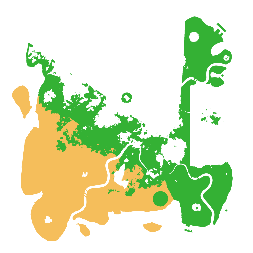 Biome Rust Map: Procedural Map, Size: 4500, Seed: 293620611