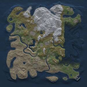 Thumbnail Rust Map: Procedural Map, Size: 4250, Seed: 1064247854, 15 Monuments