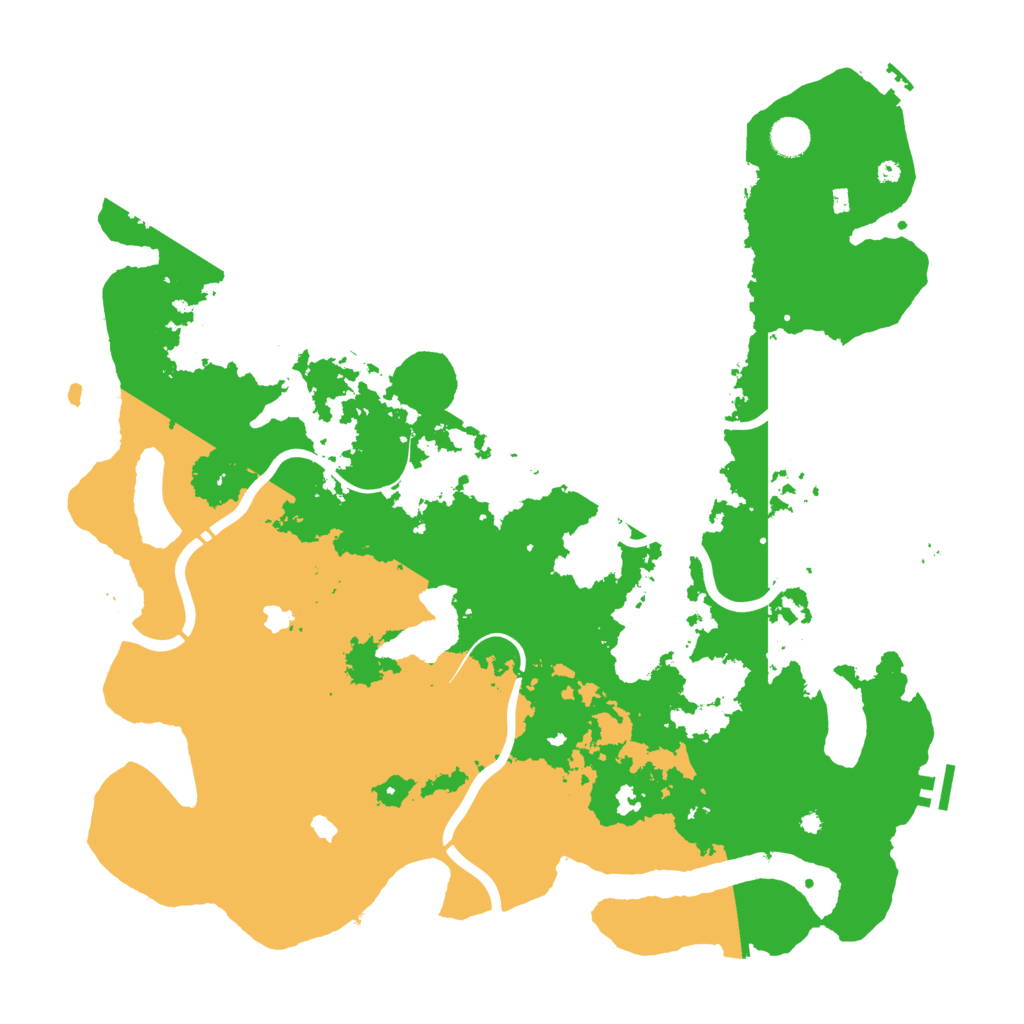Biome Rust Map: Procedural Map, Size: 4500, Seed: 12918838