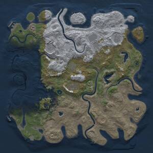 Thumbnail Rust Map: Procedural Map, Size: 4700, Seed: 103762498, 17 Monuments
