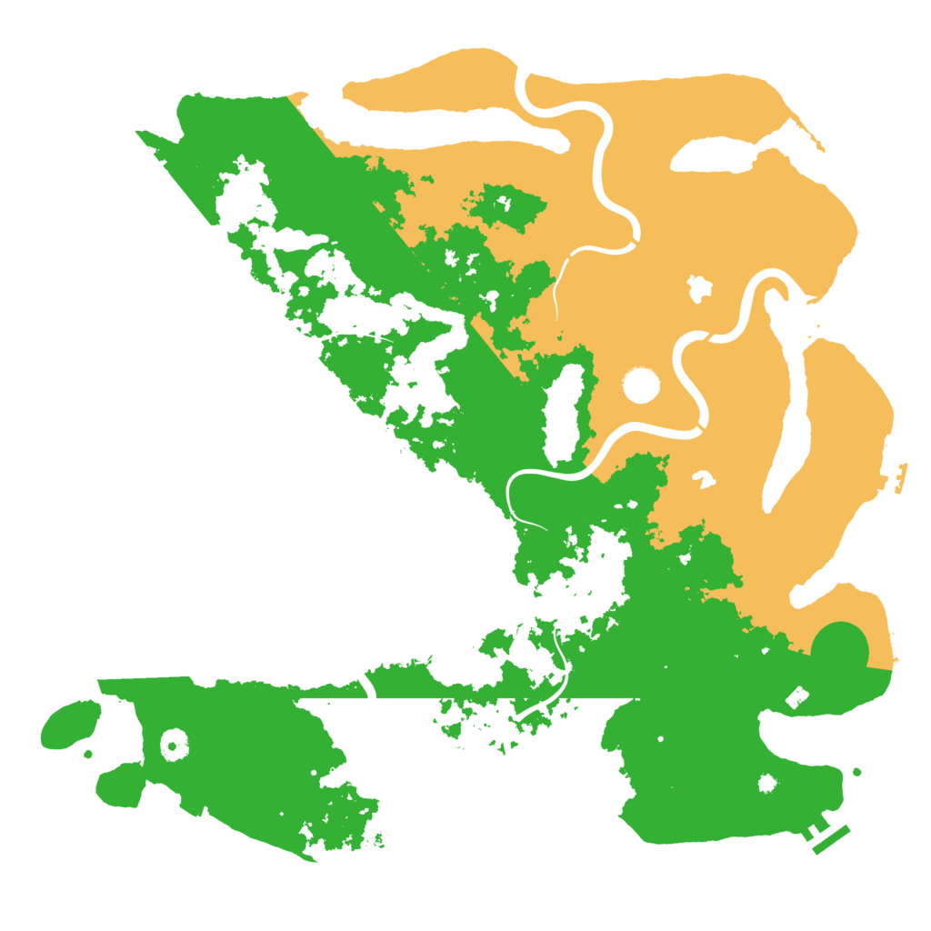 Biome Rust Map: Procedural Map, Size: 4500, Seed: 436906569