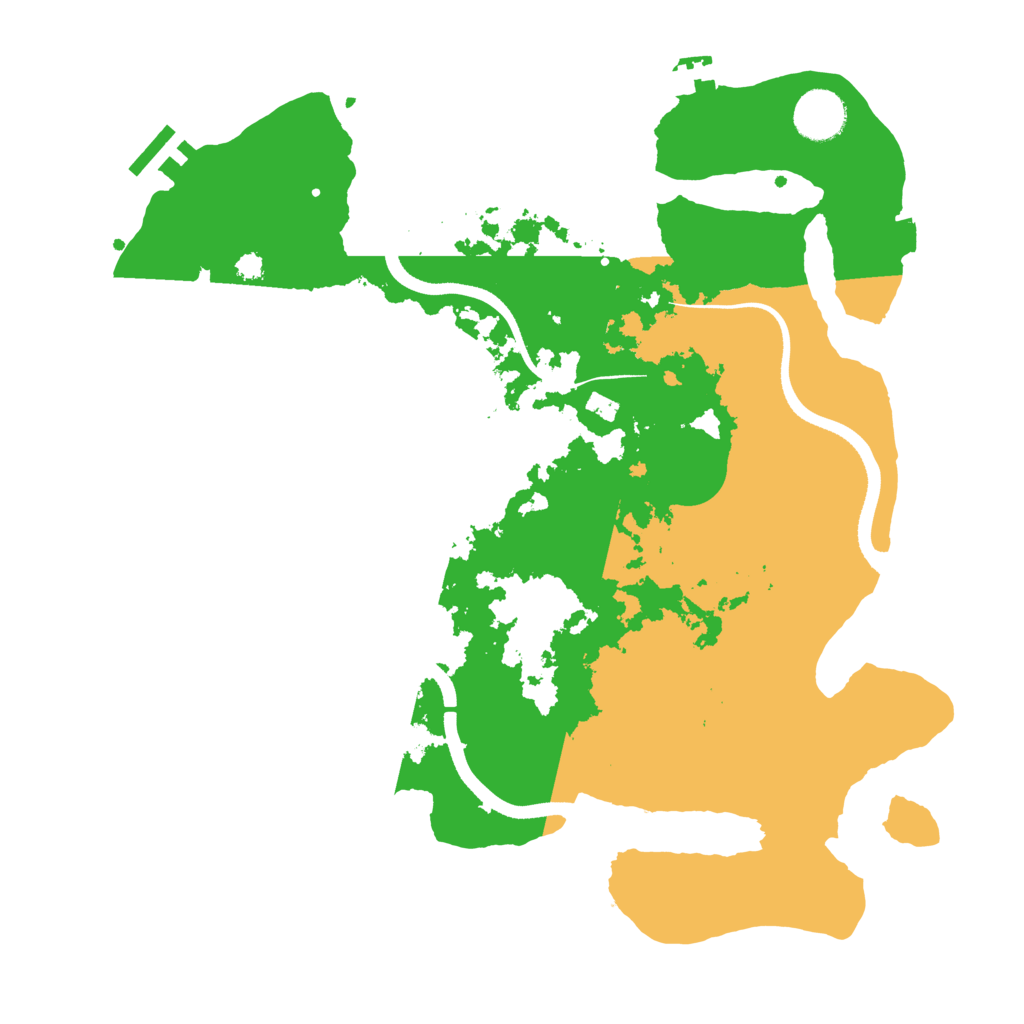 Biome Rust Map: Procedural Map, Size: 3500, Seed: 2084942463