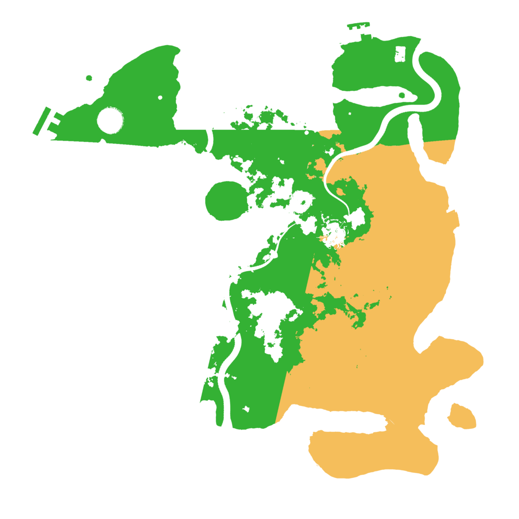 Biome Rust Map: Procedural Map, Size: 3500, Seed: 2084942463