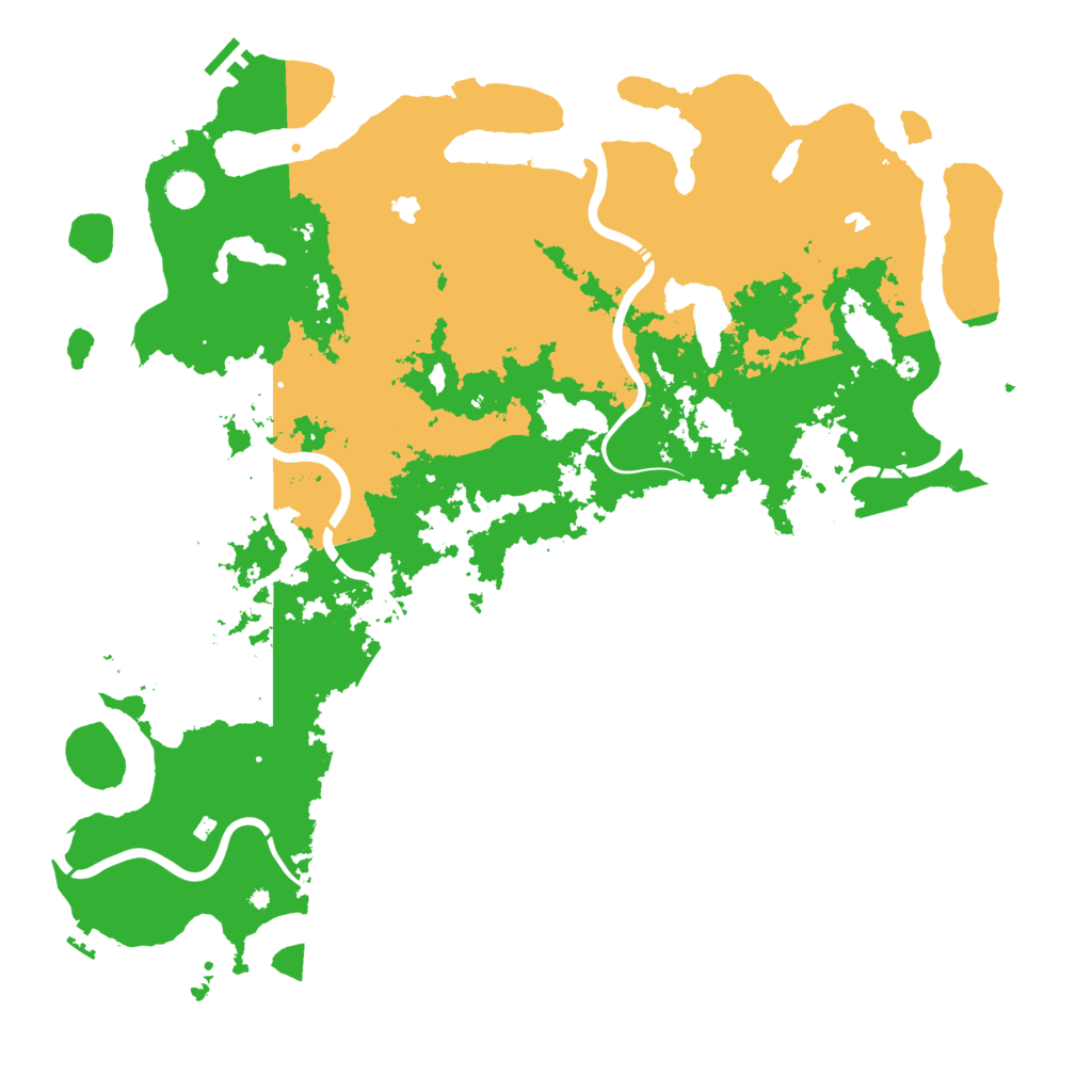 Biome Rust Map: Procedural Map, Size: 5000, Seed: 369608599
