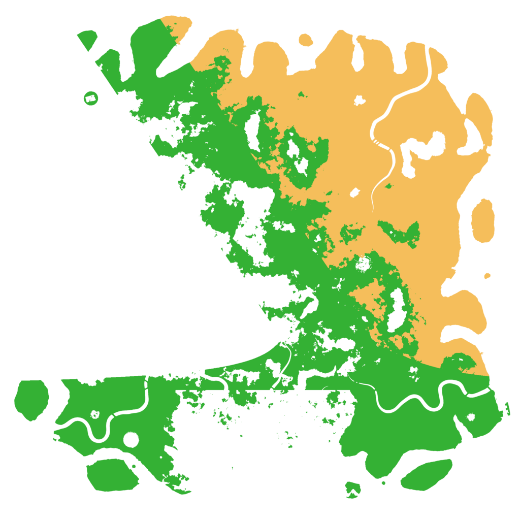Biome Rust Map: Procedural Map, Size: 6000, Seed: 1102135295