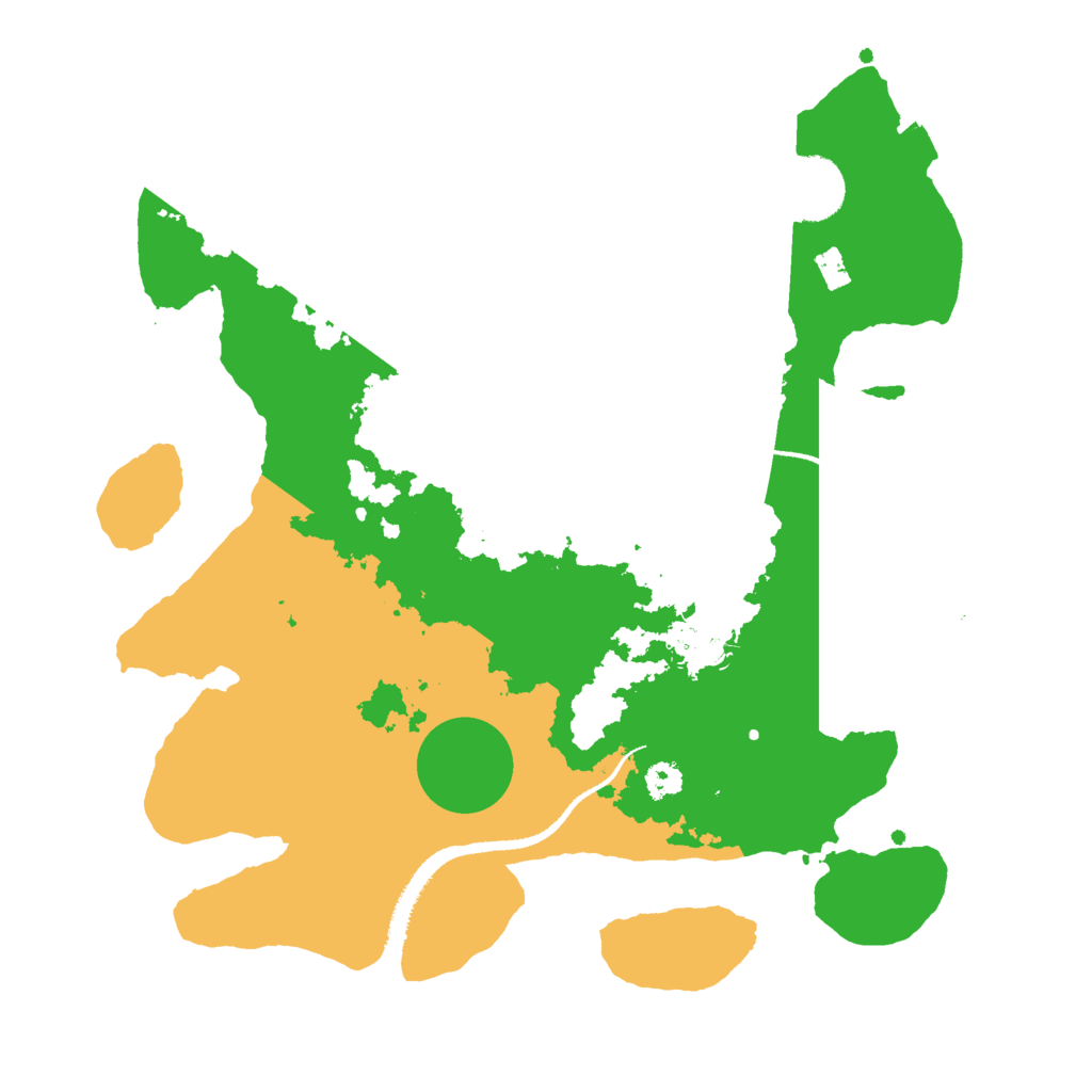 Biome Rust Map: Procedural Map, Size: 3000, Seed: 1198979281