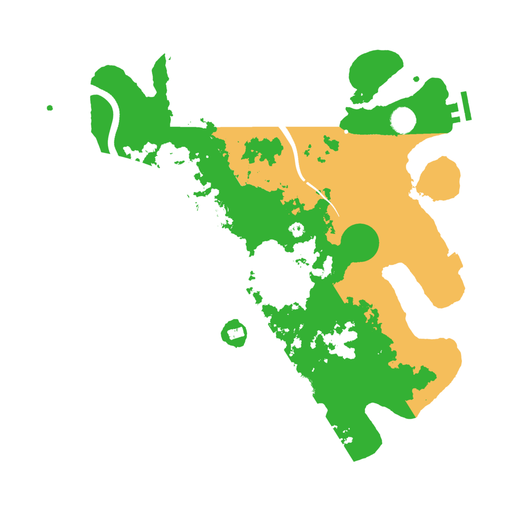 Biome Rust Map: Procedural Map, Size: 3500, Seed: 953205271