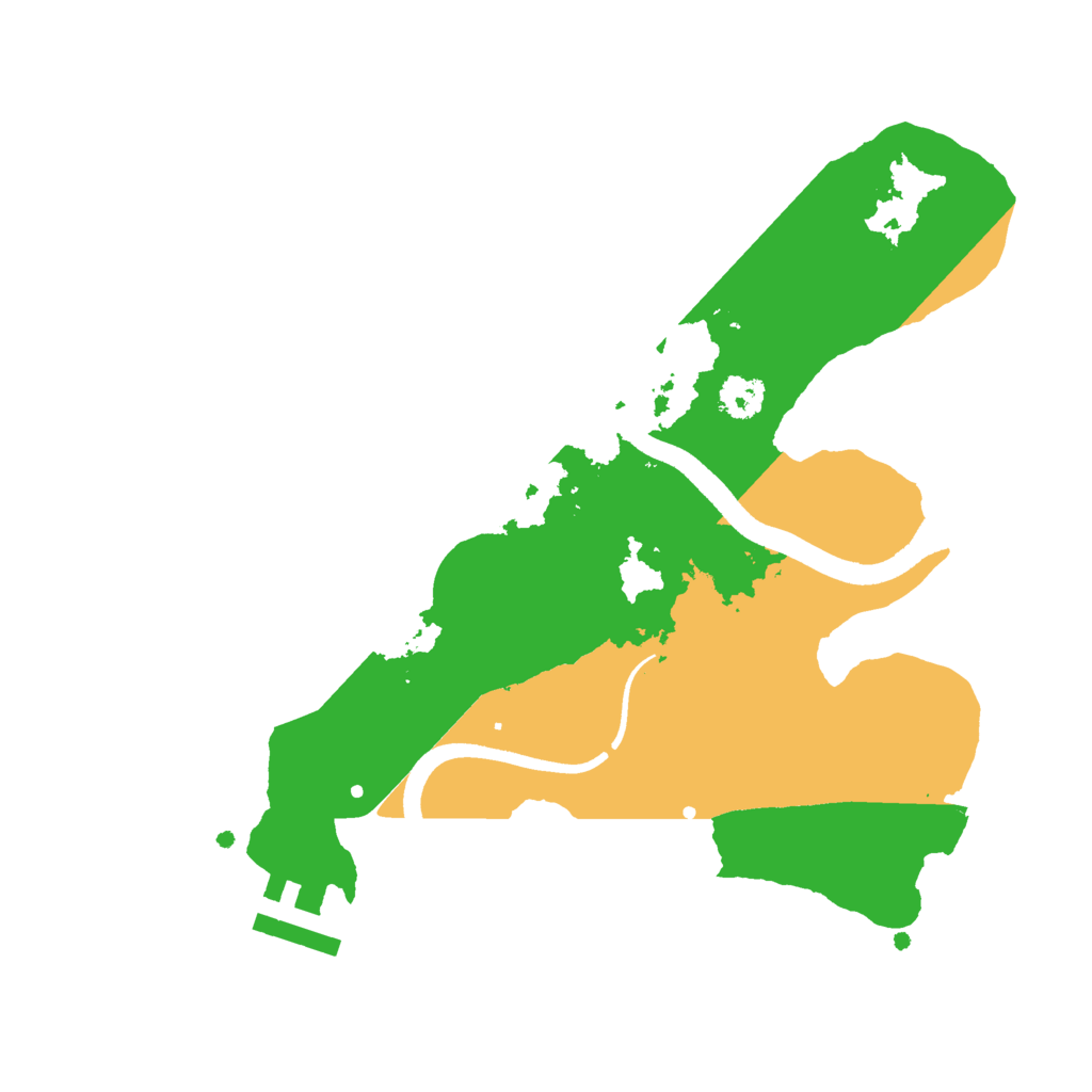 Biome Rust Map: Procedural Map, Size: 2500, Seed: 277508613