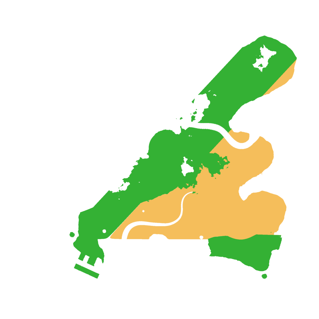 Biome Rust Map: Procedural Map, Size: 2500, Seed: 277508613