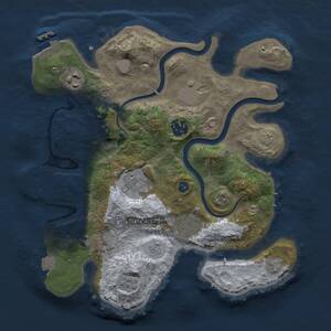 Thumbnail Rust Map: Procedural Map, Size: 3000, Seed: 1877755949, 12 Monuments