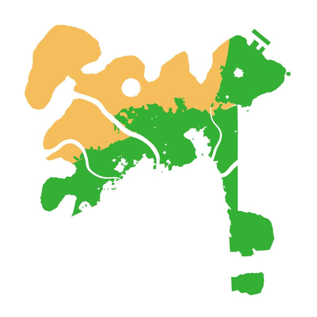 Biome Rust Map: Procedural Map, Size: 3000, Seed: 20777