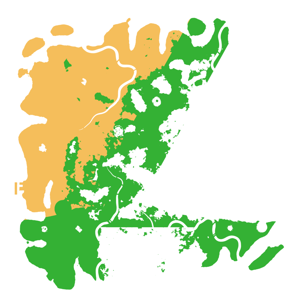 Biome Rust Map: Procedural Map, Size: 5000, Seed: 7825