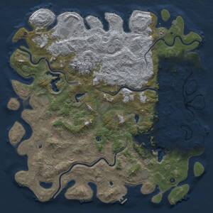 Thumbnail Rust Map: Procedural Map, Size: 6000, Seed: 4072025, 17 Monuments