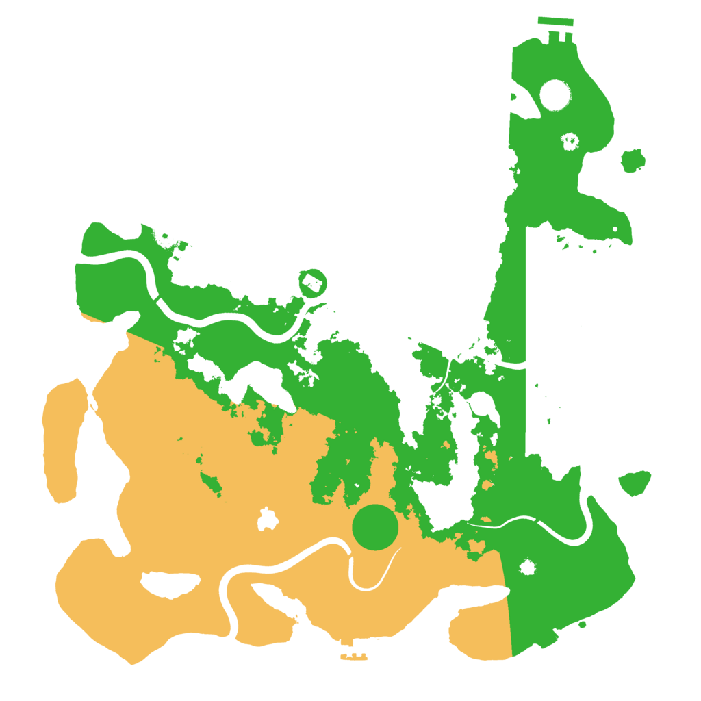 Biome Rust Map: Procedural Map, Size: 4000, Seed: 1625137387