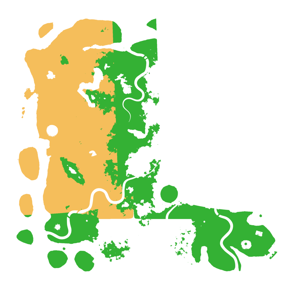 Biome Rust Map: Procedural Map, Size: 4500, Seed: 34325