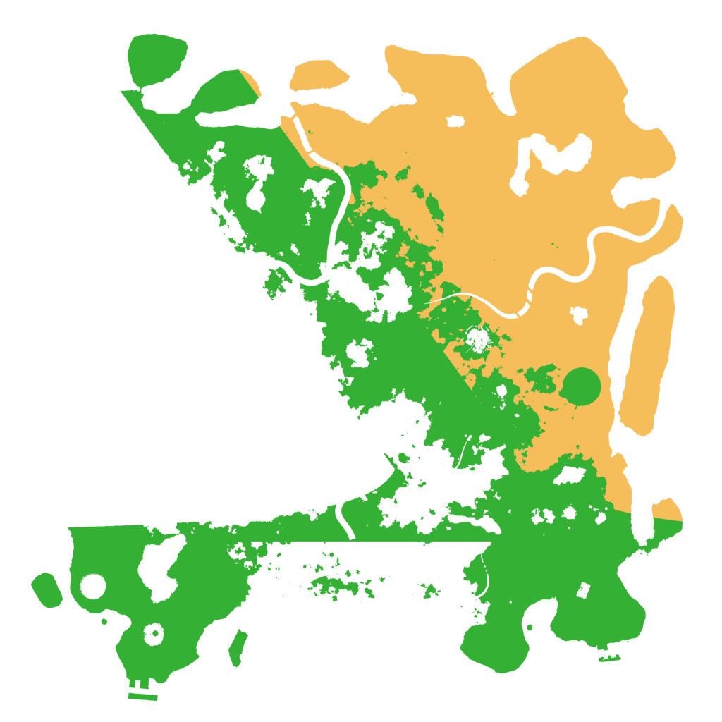 Biome Rust Map: Procedural Map, Size: 5000, Seed: 1601498182