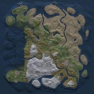 Thumbnail Rust Map: Procedural Map, Size: 4250, Seed: 1494260090, 16 Monuments