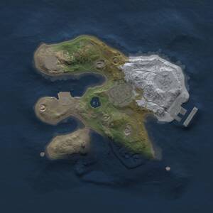 Thumbnail Rust Map: Procedural Map, Size: 2000, Seed: 1862893427, 5 Monuments