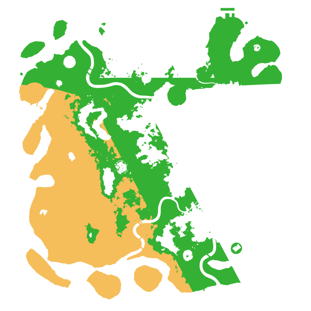 Biome Rust Map: Procedural Map, Size: 4500, Seed: 250703