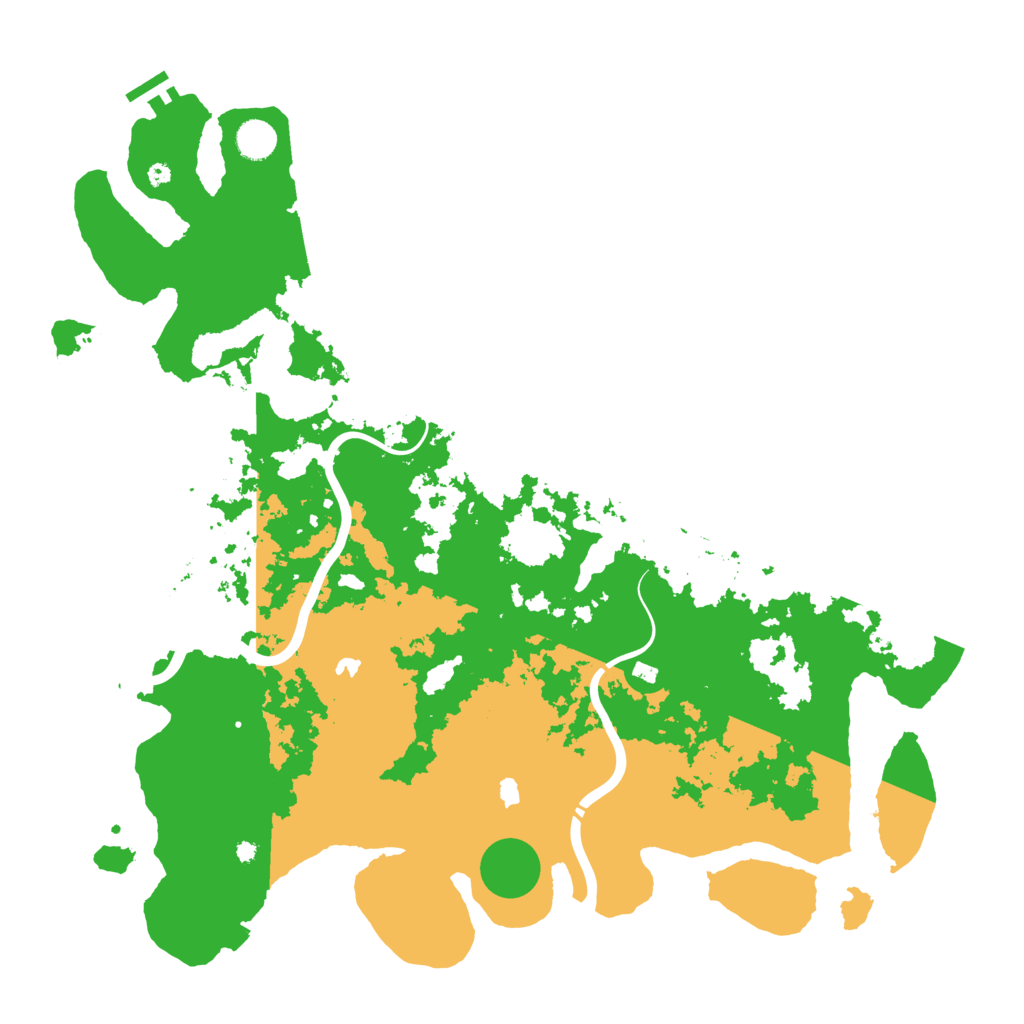 Biome Rust Map: Procedural Map, Size: 4500, Seed: 406223647
