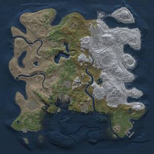 Thumbnail Rust Map: Procedural Map, Size: 4250, Seed: 1765237541, 17 Monuments