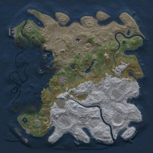 Thumbnail Rust Map: Procedural Map, Size: 4250, Seed: 1921343273, 17 Monuments