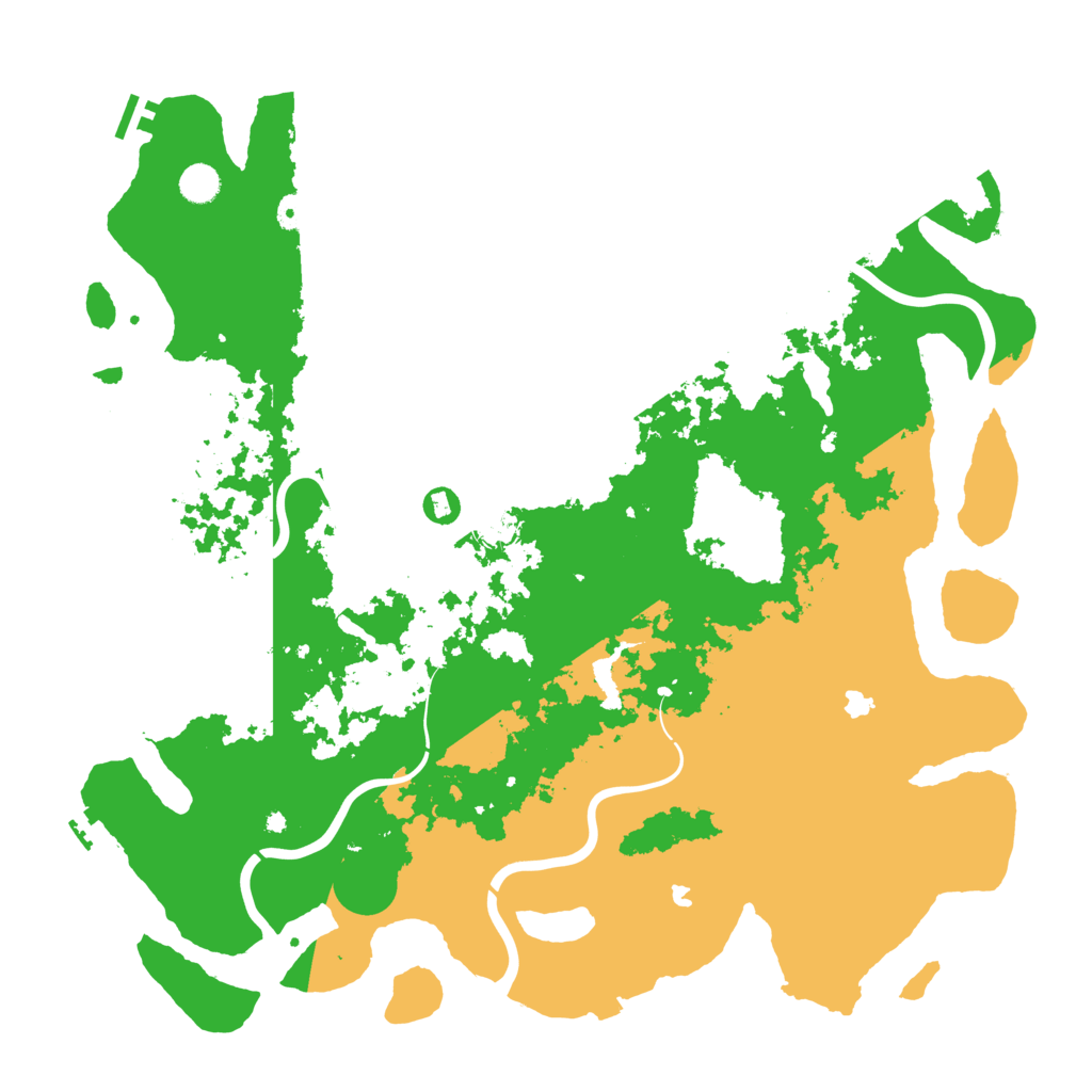 Biome Rust Map: Procedural Map, Size: 4800, Seed: 43276464