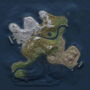 Thumbnail Rust Map: Procedural Map, Size: 2300, Seed: 693869690, 6 Monuments