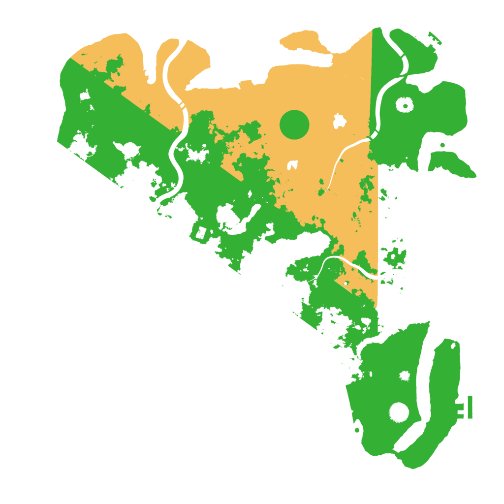 Biome Rust Map: Procedural Map, Size: 4500, Seed: 2079926204