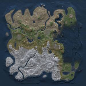Thumbnail Rust Map: Procedural Map, Size: 4250, Seed: 1631674063, 16 Monuments