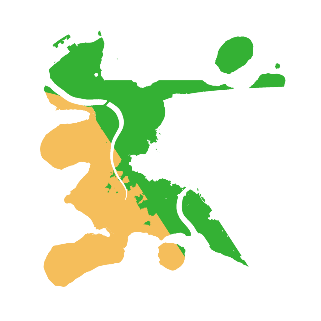 Biome Rust Map: Procedural Map, Size: 2500, Seed: 792043460