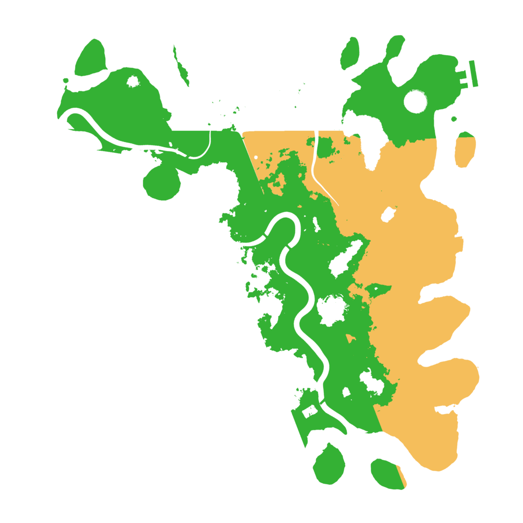 Biome Rust Map: Procedural Map, Size: 4000, Seed: 55768421