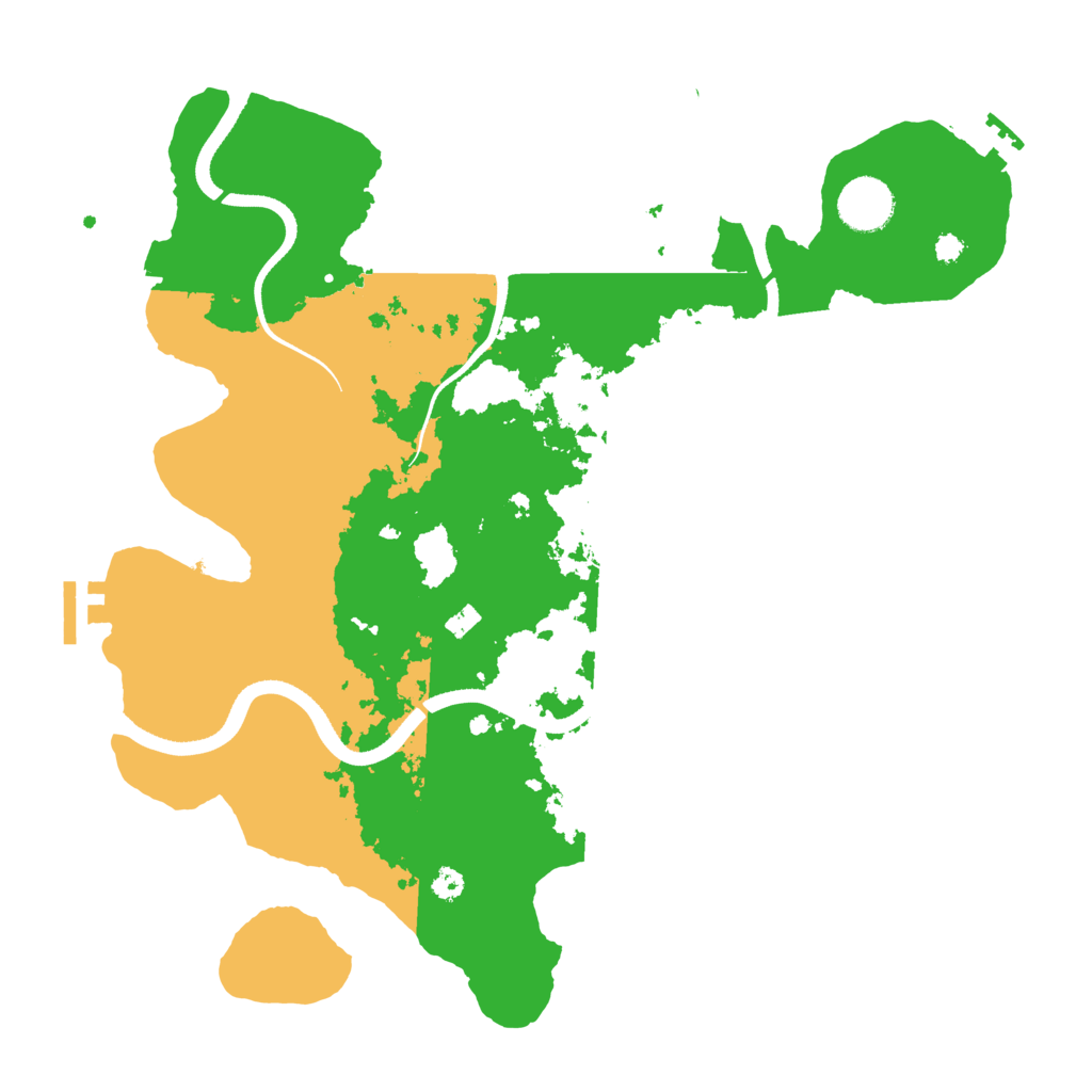 Biome Rust Map: Procedural Map, Size: 3500, Seed: 688331367