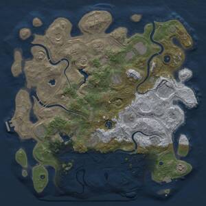 Thumbnail Rust Map: Procedural Map, Size: 4250, Seed: 1889033454, 17 Monuments