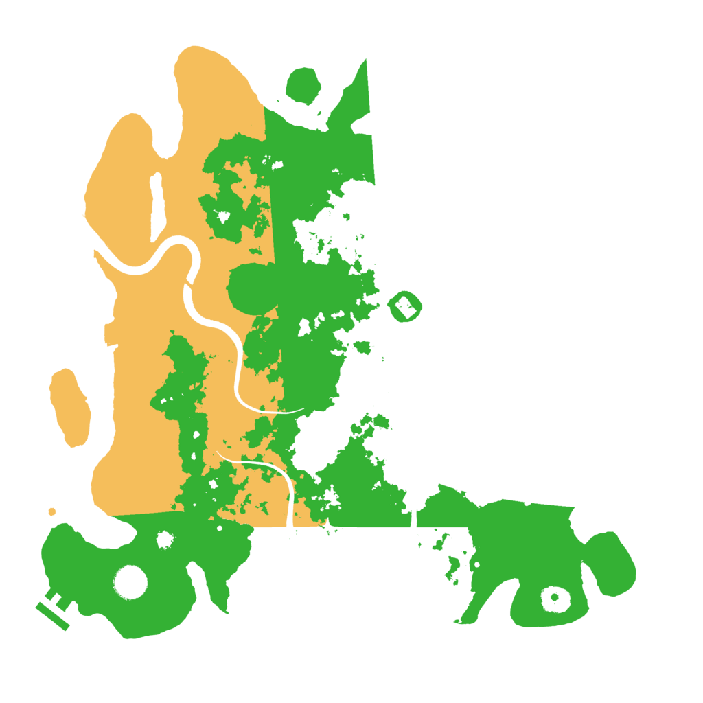 Biome Rust Map: Procedural Map, Size: 3700, Seed: 1637402764