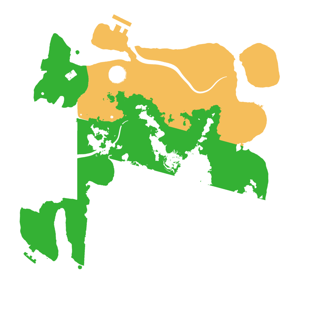 Biome Rust Map: Procedural Map, Size: 3100, Seed: 49526