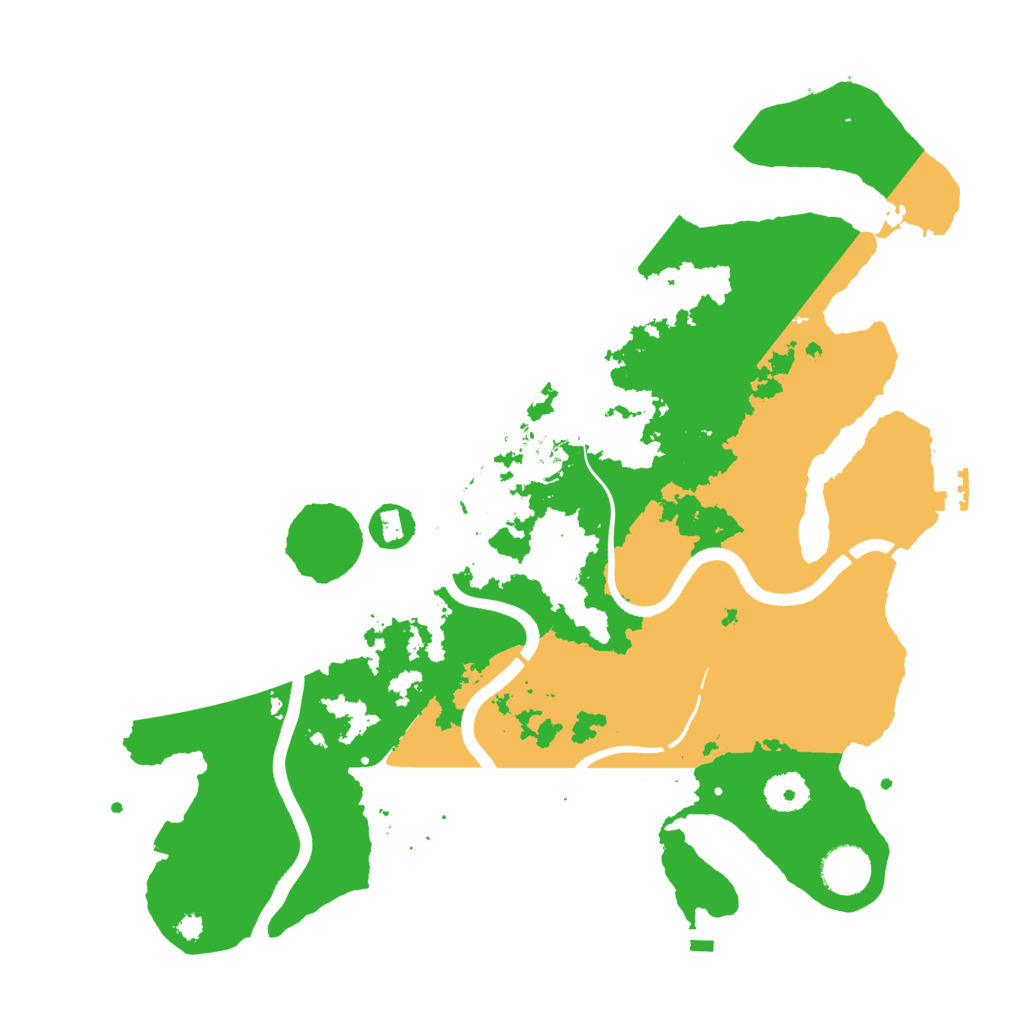 Biome Rust Map: Procedural Map, Size: 3650, Seed: 7952797