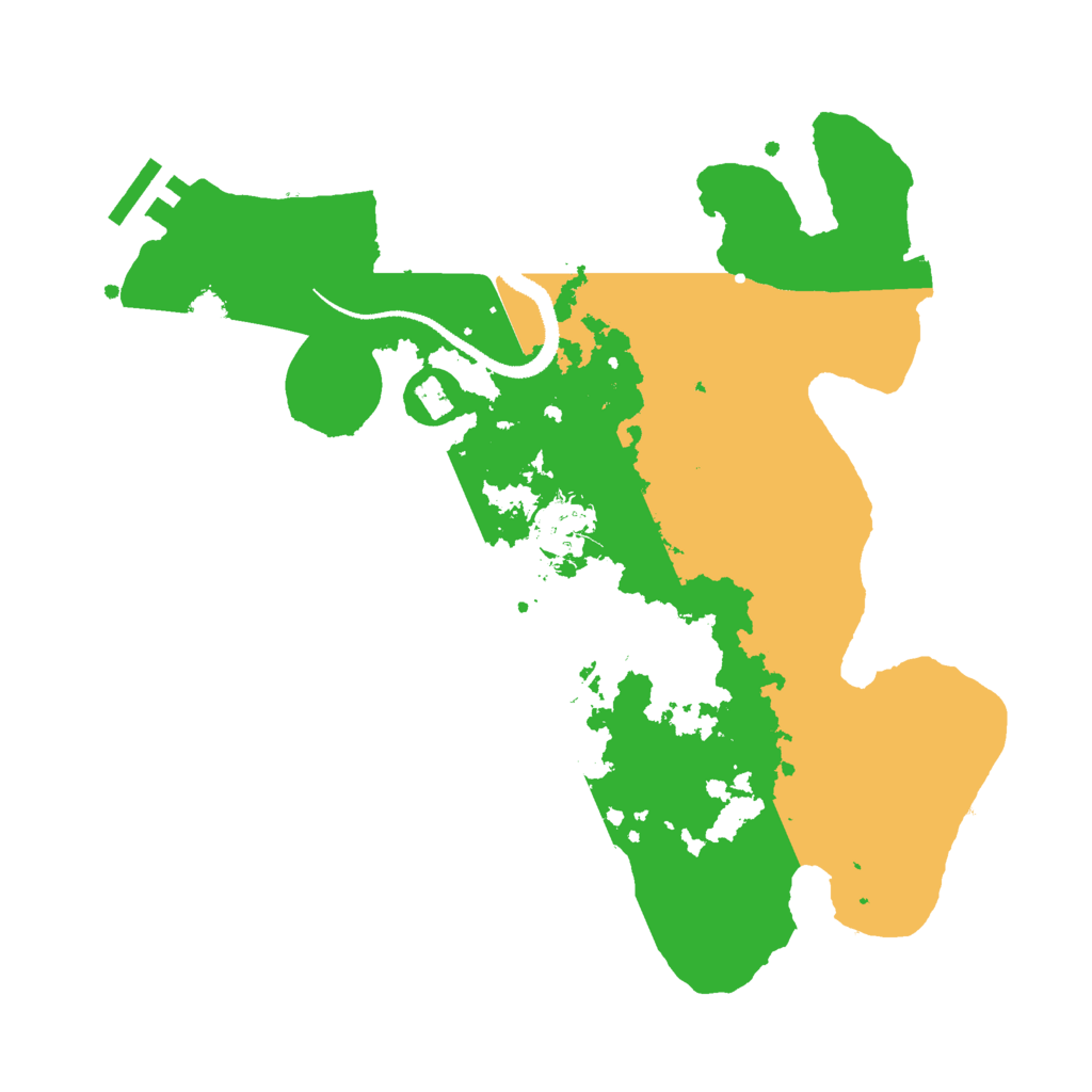 Biome Rust Map: Procedural Map, Size: 3000, Seed: 65154