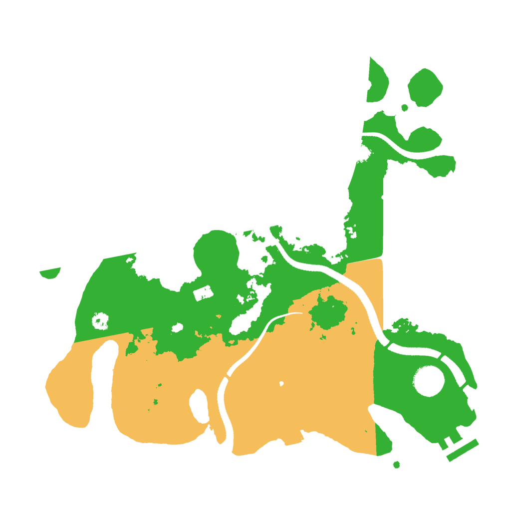 Biome Rust Map: Procedural Map, Size: 3000, Seed: 504891