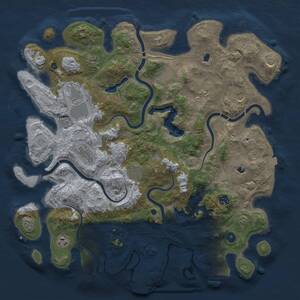 Thumbnail Rust Map: Procedural Map, Size: 4500, Seed: 1522450409, 15 Monuments