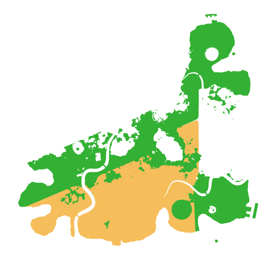 Biome Rust Map: Procedural Map, Size: 3500, Seed: 450623