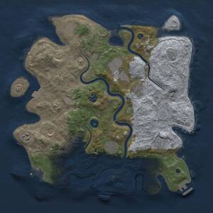 Thumbnail Rust Map: Procedural Map, Size: 3800, Seed: 817932360, 16 Monuments