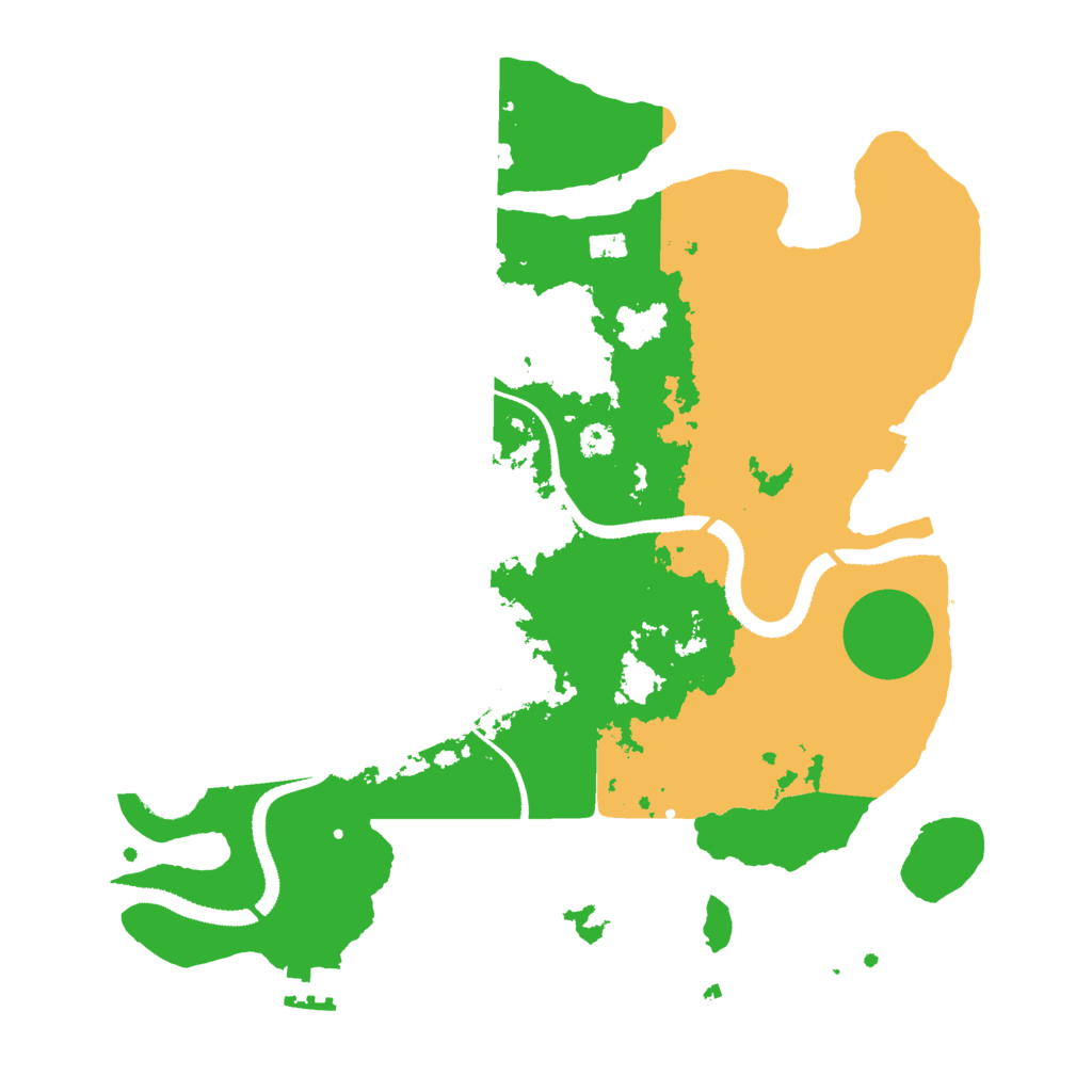 Biome Rust Map: Procedural Map, Size: 3200, Seed: 1032459024