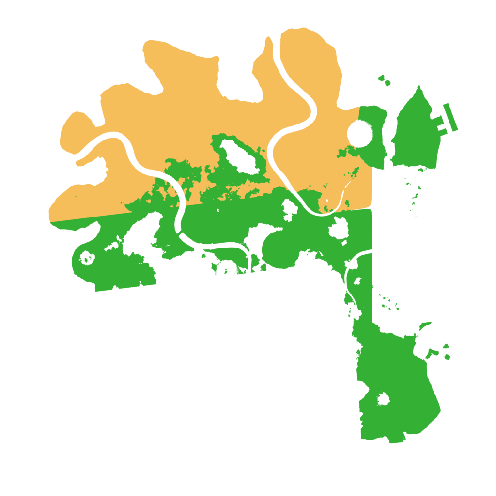 Biome Rust Map: Procedural Map, Size: 3500, Seed: 1641843213