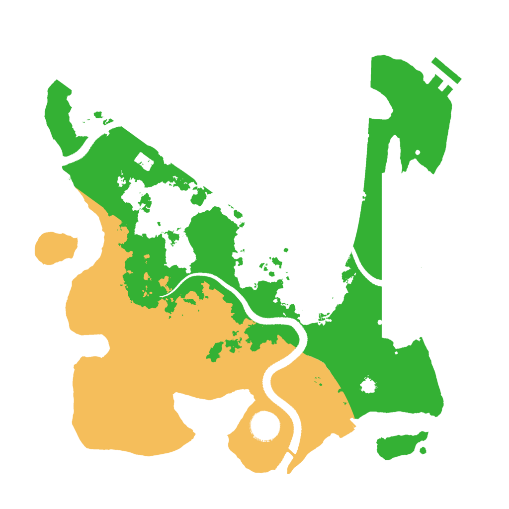 Biome Rust Map: Procedural Map, Size: 3000, Seed: 1019293232