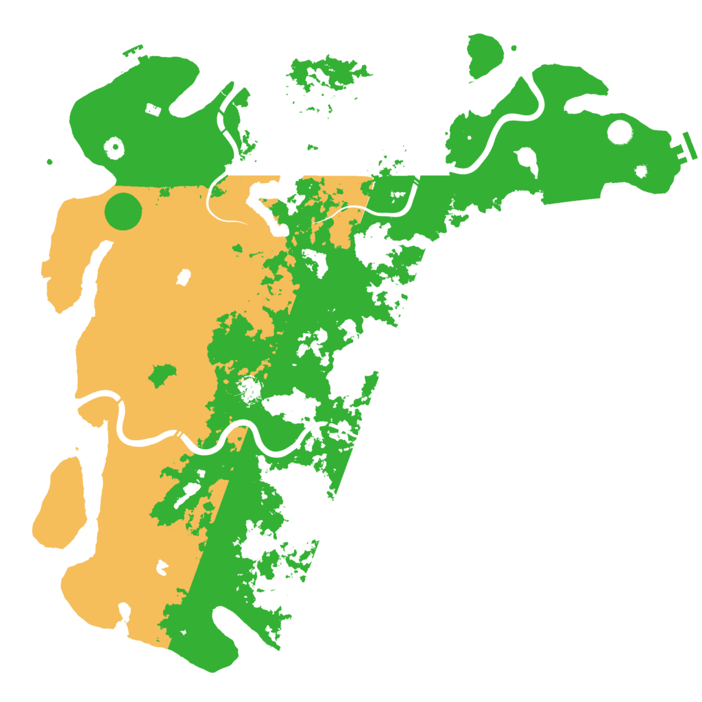 Biome Rust Map: Procedural Map, Size: 5000, Seed: 884124999