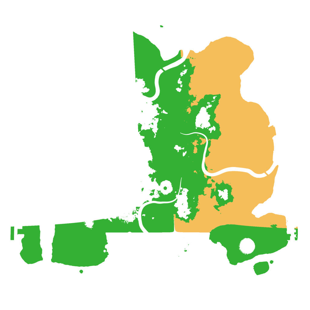 Biome Rust Map: Procedural Map, Size: 3500, Seed: 1081414513