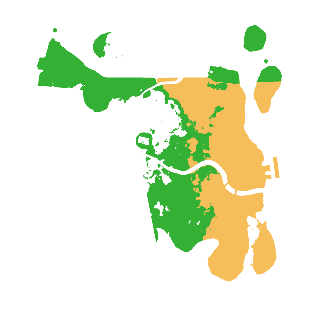 Biome Rust Map: Procedural Map, Size: 3000, Seed: 1222