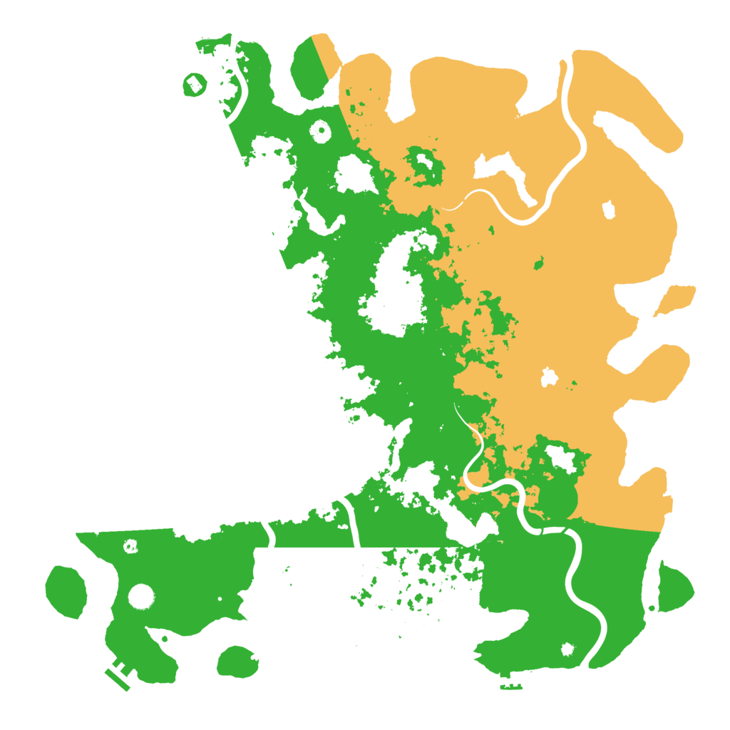 Biome Rust Map: Procedural Map, Size: 5000, Seed: 1407
